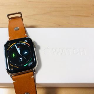 アップルウォッチ(Apple Watch)の【美品】Apple Watch series4 44mm ステンレスモデル(腕時計(デジタル))