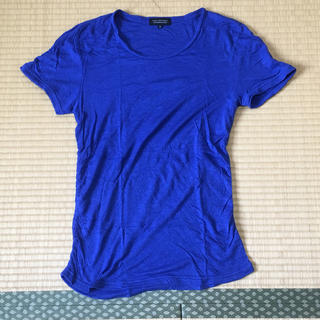 ナノユニバース(nano・universe)のナノユニバース 半袖Tシャツ メンズ Sサイズ 青(Tシャツ/カットソー(半袖/袖なし))