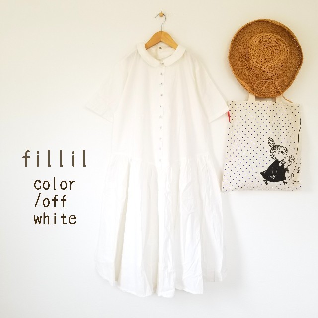 merlot(メルロー)の最新作＊fillil ふんわりシルエットワンピース レディースのワンピース(ロングワンピース/マキシワンピース)の商品写真