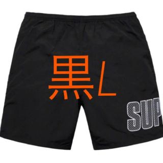 シュプリーム(Supreme)のsupreme applique water short black L(水着)