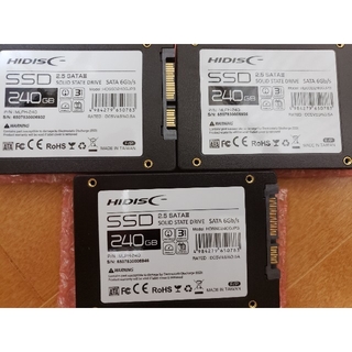 新品未使用 HIDISC SSD 240GB 3枚セット(PCパーツ)