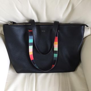 ポールスミス(Paul Smith)のPaul Smith   アーティストストライプハンドル レザー(トートバッグ)