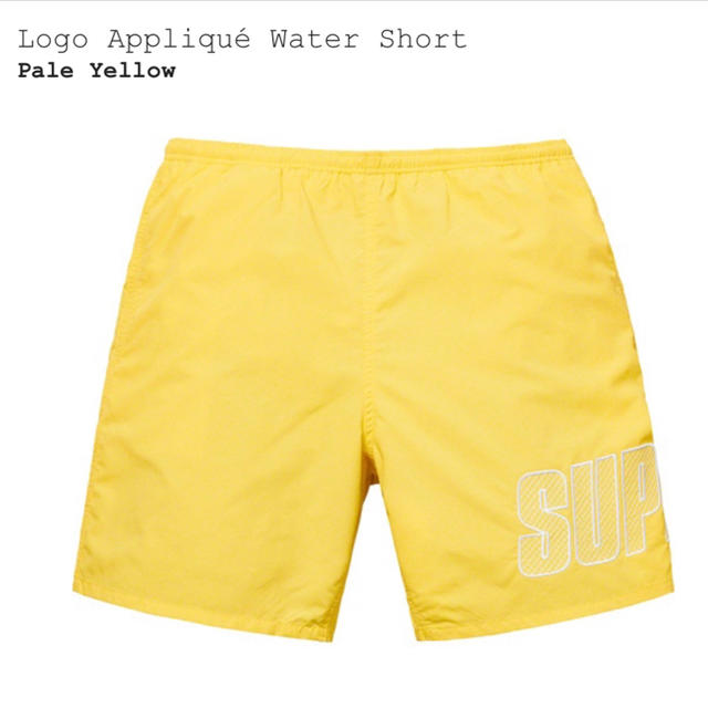 メンズsupreme Logo Appliqué Water Short イエロー M