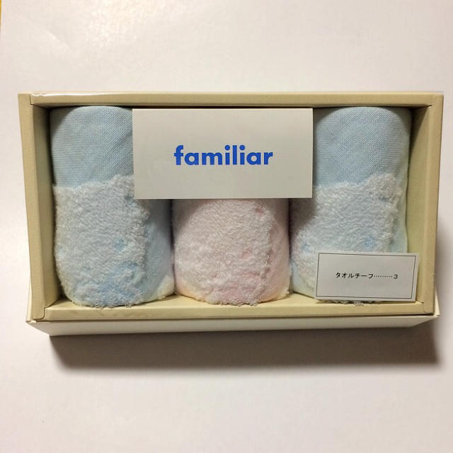 familiar(ファミリア)のファミリア タオルチーフ3枚セット 箱無し キッズ/ベビー/マタニティのこども用ファッション小物(その他)の商品写真