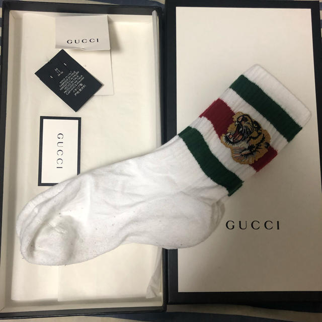 Gucci(グッチ)のGUCCI タイガーソックス メンズのレッグウェア(ソックス)の商品写真