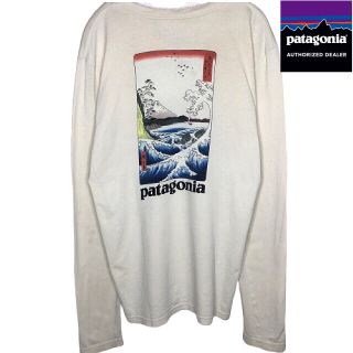 パタゴニア(patagonia)の一点物 Patagonia 超激レア!! 日本画 浮世絵 コットン ロンT(Tシャツ/カットソー(七分/長袖))