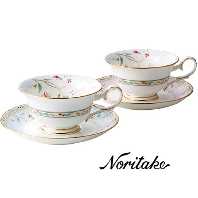 Noritake(ノリタケ)のノリタケ 花更紗 カップ&ソーサー インテリア/住まい/日用品のキッチン/食器(食器)の商品写真