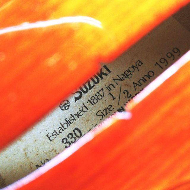 【美杢良反響】スズキ 1/2 No.330 バイオリン 1999 楽器の弦楽器(ヴァイオリン)の商品写真