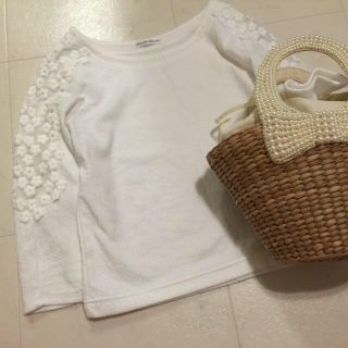 ウィルセレクション(WILLSELECTION)のウィルセレクションお袖刺繍カットソー(カットソー(長袖/七分))