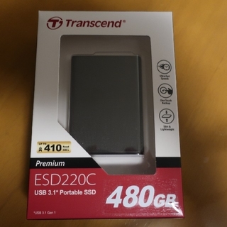 トランセンド(Transcend)のtrendcend SSD 480gb ESD220C(PC周辺機器)