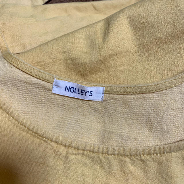 NOLLEY'S(ノーリーズ)のNOLLEY'S  マスタードイエロー リネン系 チュニック  ワンピ レディースのワンピース(ひざ丈ワンピース)の商品写真