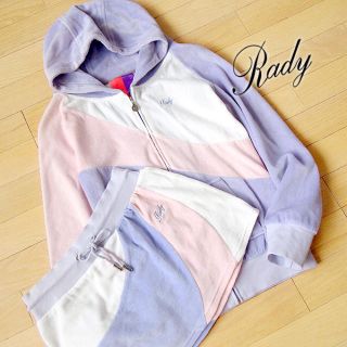 レディー(Rady)の美品 フリーサイズ Rady ストリームマーブルスカート セットアップ(ルームウェア)