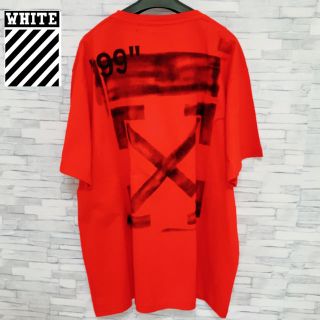 オフホワイト(OFF-WHITE)の【新品】OFF-WHITE Stencil Tシャツ レッド M(Tシャツ/カットソー(半袖/袖なし))