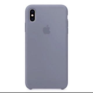 アップル(Apple)のiPhoneXS純正シリコーンケース ラベンダーグレー(iPhoneケース)