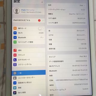 アイパッド(iPad)のiPad Pro9.7インチ 128GB Wi-Fi+Cellular(タブレット)