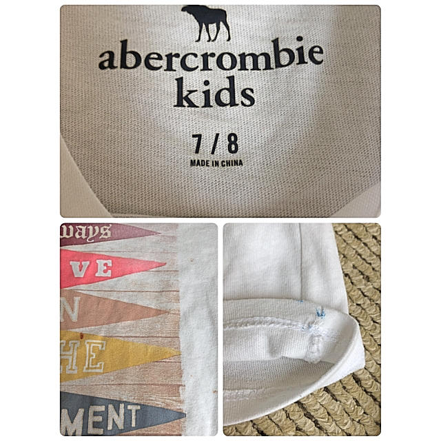 Abercrombie&Fitch(アバクロンビーアンドフィッチ)のアバクロキッズTシャツ&MPSショートパンツ  女の子用  130サイズ キッズ/ベビー/マタニティのキッズ服女の子用(90cm~)(Tシャツ/カットソー)の商品写真