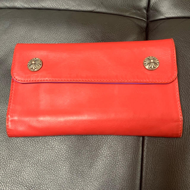 CHROME HEARTS WAVE WALLET 財布 RED