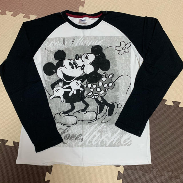 Disney(ディズニー)のディズニー ミッキー ミニー ロンT 長袖 トレーナー パーカー メンズＬＬ メンズのトップス(Tシャツ/カットソー(七分/長袖))の商品写真