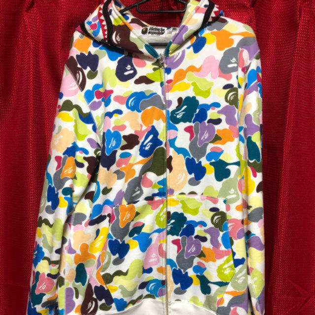 A BATHING APE shark multi camo シャークパーカー