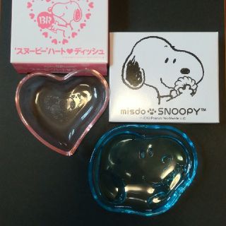 スヌーピー(SNOOPY)のスヌーピー　ガラス絵皿　2個セット　31アイスクリーム　ミスタードーナツ(食器)