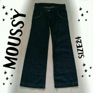 マウジー(moussy)のmoussy ワイドパンツsize24(バギーパンツ)