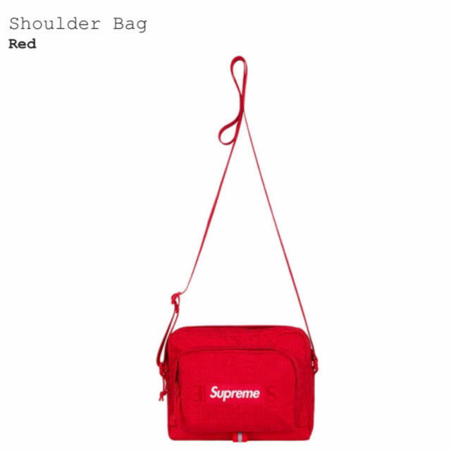 Supreme 19ss Shouder Bag red