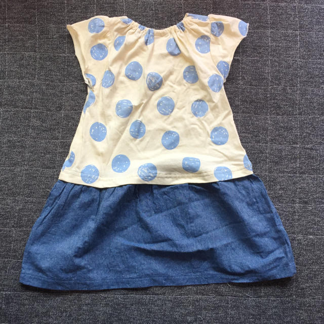 ドットワンピース キッズ/ベビー/マタニティのキッズ服女の子用(90cm~)(その他)の商品写真