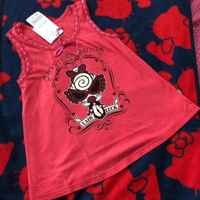HYSTERIC MINI(ヒステリックミニ)のヒスミニタンクトップ キッズ/ベビー/マタニティのキッズ服女の子用(90cm~)(Tシャツ/カットソー)の商品写真