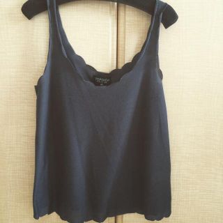 トップショップ(TOPSHOP)のTOPSHOP スカラップタンク(カットソー(半袖/袖なし))