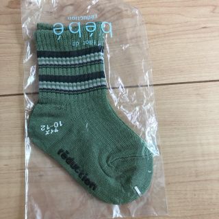 ベベ(BeBe)のbebe ベビー靴下 10〜12cm 新品(靴下/タイツ)