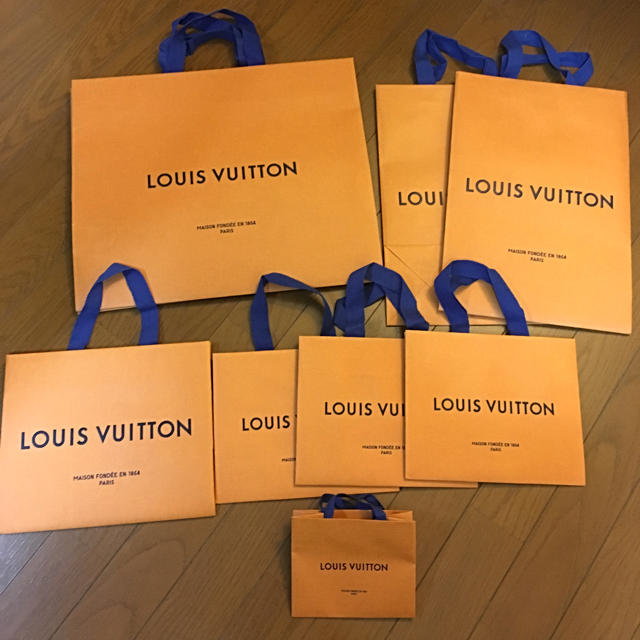LOUIS VUITTON(ルイヴィトン)のルイヴィトン ショッパー (紙袋) 美品 9枚セット レディースのバッグ(ショップ袋)の商品写真