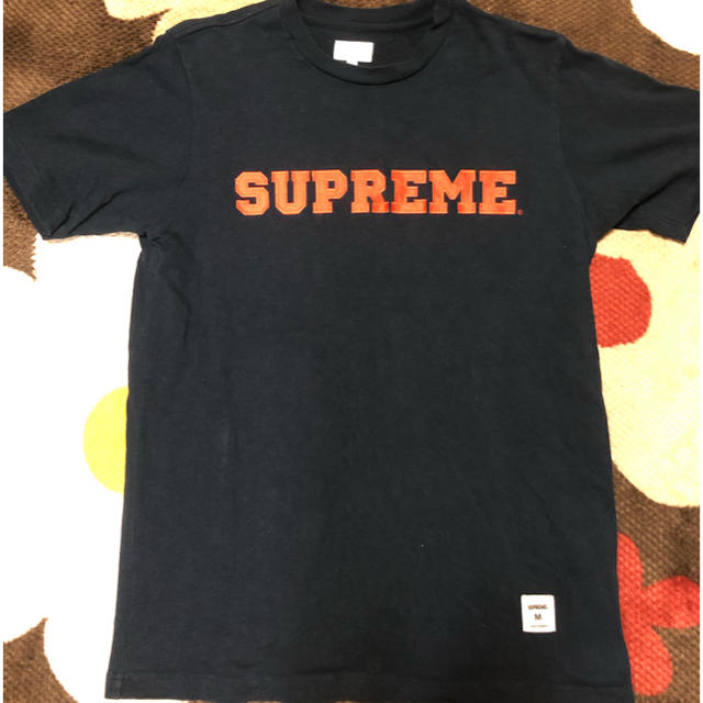 Supreme(シュプリーム)の国内正規 中古 supreme college logo Tee M ネイビー メンズのトップス(Tシャツ/カットソー(半袖/袖なし))の商品写真