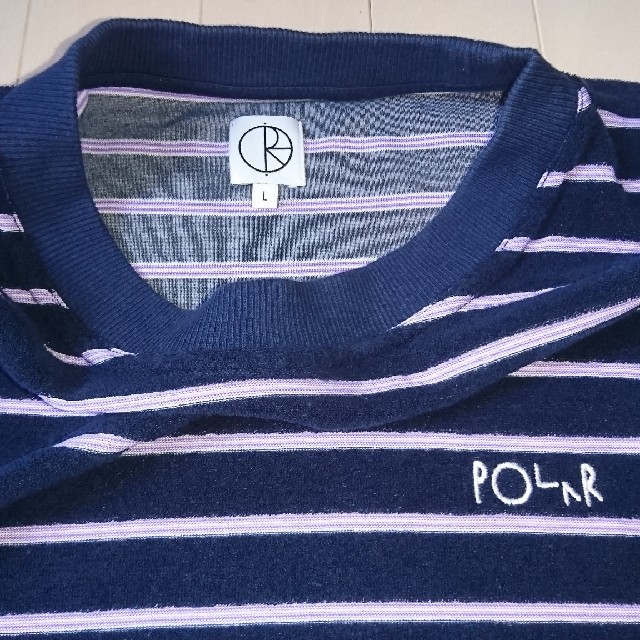 POLAR(ポラール)のPOLAR SKATE CO TERRY SURF TEE ネイビー L メンズのトップス(Tシャツ/カットソー(半袖/袖なし))の商品写真