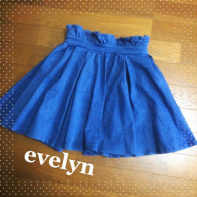 evelyn(エブリン)のデニムスカート レディースのスカート(ミニスカート)の商品写真