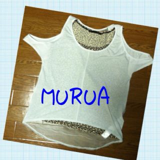 ムルーア(MURUA)の《MURUA》シースルートップス(カットソー(半袖/袖なし))