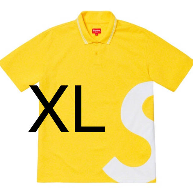 Supreme S Logo Polo yellow XL