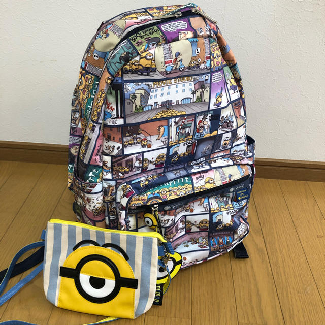 LeSportsac(レスポートサック)のレスポートサック&ミニオン コラボ リュックサック エンタメ/ホビーのおもちゃ/ぬいぐるみ(キャラクターグッズ)の商品写真