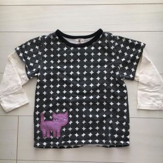 ショコラ(Chocola)のchocola ネコのアップリケ カットソー 120(Tシャツ/カットソー)