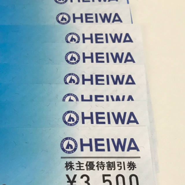 平和 HEIWA の株主優待  3500円×8枚ゴルフ場