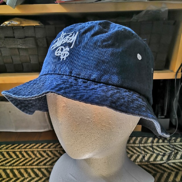 STUSSY - STUSSY ステューシー ネイビー バケットハット STUSSY HATSの通販 by 肉キャノン商店㈲｜ステューシーならラクマ