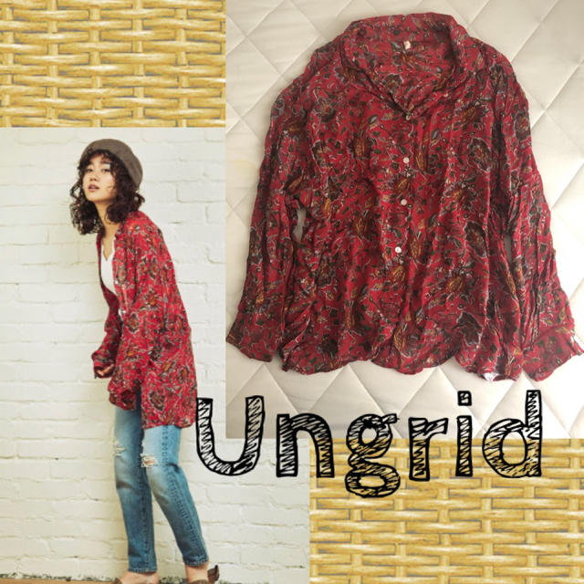 Ungrid(アングリッド)のungrid フラワープリントシャツ レディースのトップス(シャツ/ブラウス(長袖/七分))の商品写真