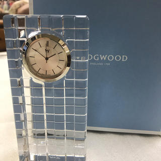 ウェッジウッド(WEDGWOOD)のWEDGWOOD クリスタルクロック 新品(置時計)