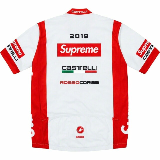 新品 Supreme19ss Castelli Cycling Jersey白L