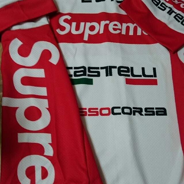 新品 Supreme19ss Castelli Cycling Jersey白L