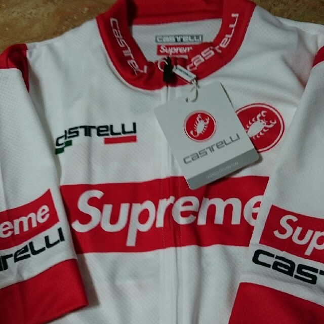 新品 Supreme19ss Castelli Cycling Jersey白L