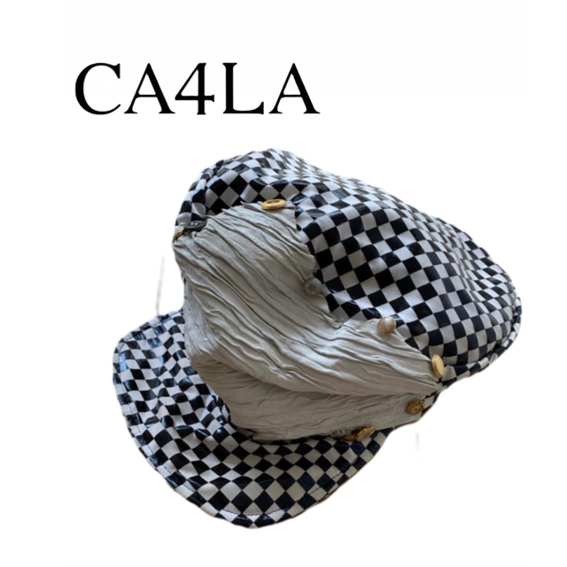 CA4LA(カシラ)のCA4LA カシラ　マリンキャップ　ハンドメイド　個性的　チェック メンズの帽子(キャップ)の商品写真