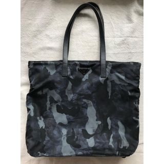 プラダ(PRADA)のPRADA プラダ トートバッグ レザー 美品 迷彩 カモフラ メンズ バッグ(トートバッグ)