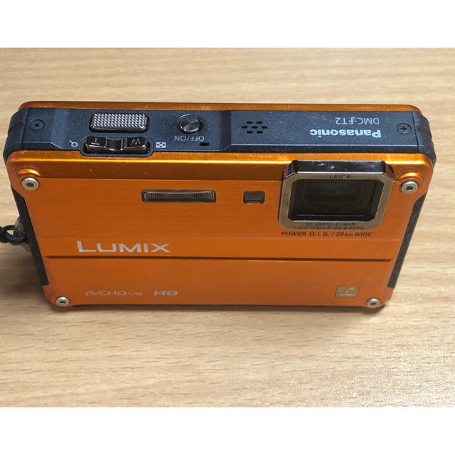 Panasonic(パナソニック)のLUMIX DMC-FT2 Panasonic オレンジ バッテリー 充電器付き スマホ/家電/カメラのカメラ(コンパクトデジタルカメラ)の商品写真