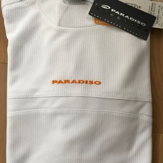 ブリヂストン(BRIDGESTONE)のブリヂストンスポーツPARADISO モックTシャツ　白　Lサイズ(Tシャツ/カットソー(半袖/袖なし))