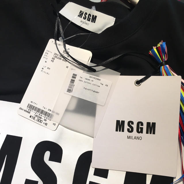 MSGM(エムエスジイエム)のMSGM エムエスジーエム 新品 ボックス ロゴ Tシャツ ブラック レディースのトップス(Tシャツ(半袖/袖なし))の商品写真